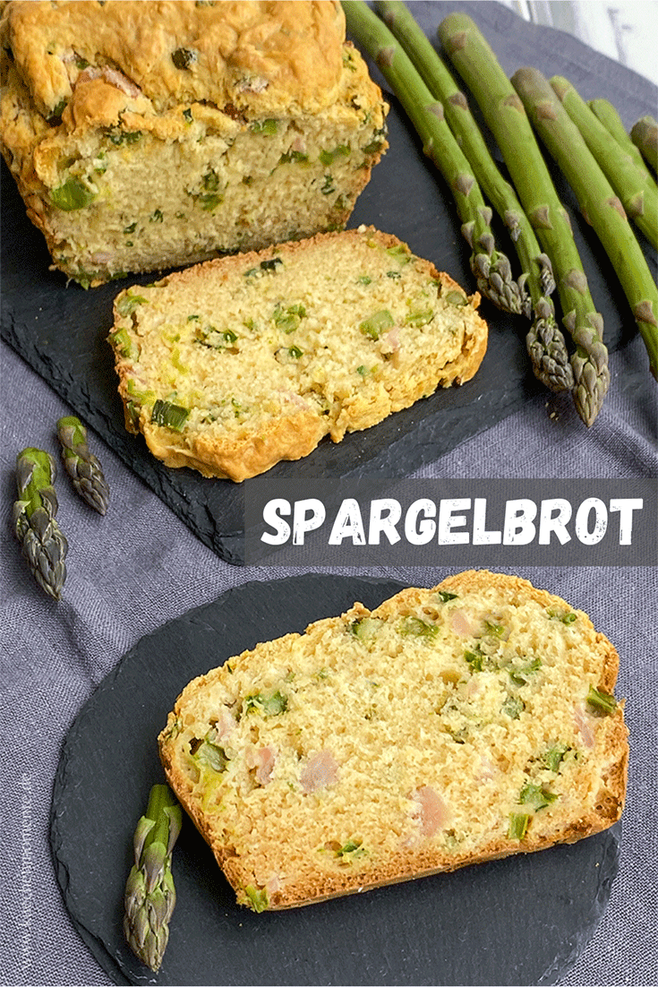 Spargelbrot mit Kochschinken Pinterestpost