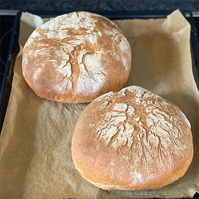 Pane di grano duro direkt aus dem Ofen