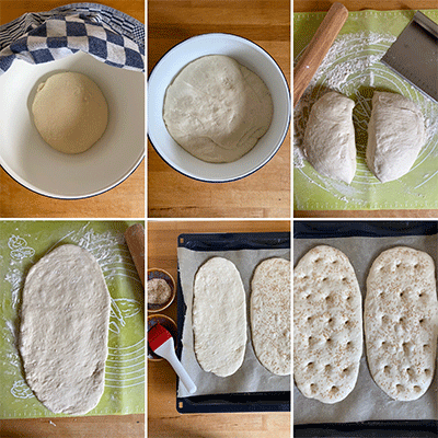 Zubereitung Lagana Fladenbrot