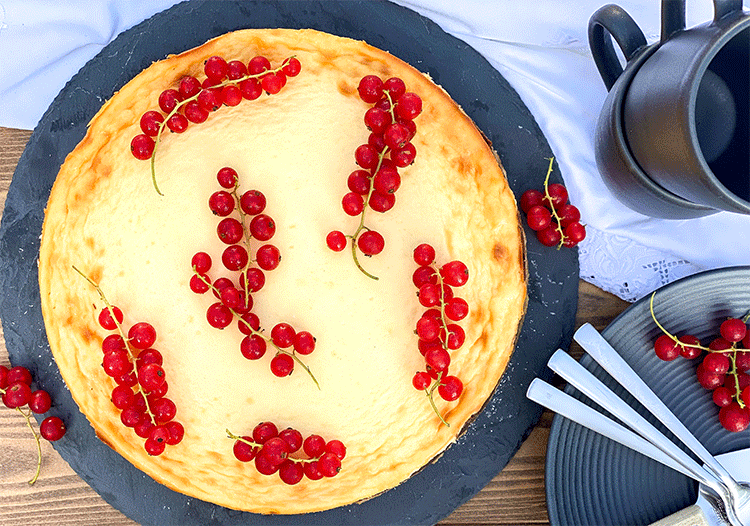 Double Cheesecake mit Beeren