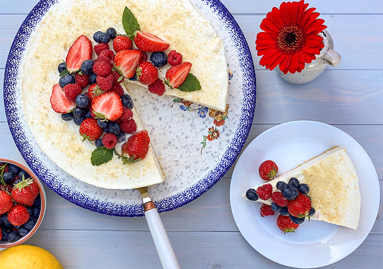 Philadelphia-Zitronen-Torte mit Beeren - Küchenmomente