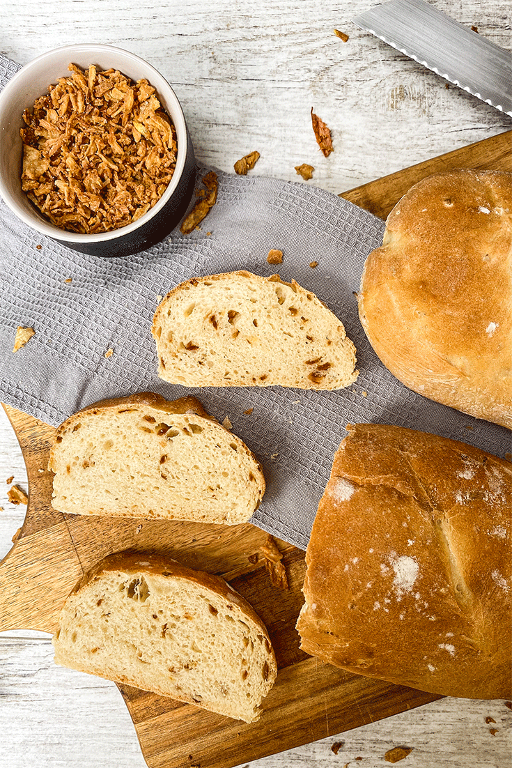 Anschnitt Röstzwiebelbrot