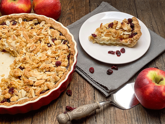 Apfeltarte mit Cranberries