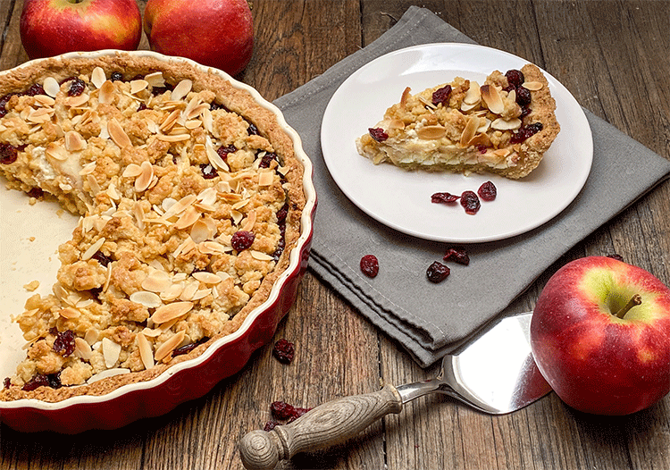 Apfel-Cranberry-Tarte - Küchenmomente