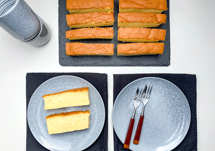 Kasutera Japanischer Biskuitkuchen