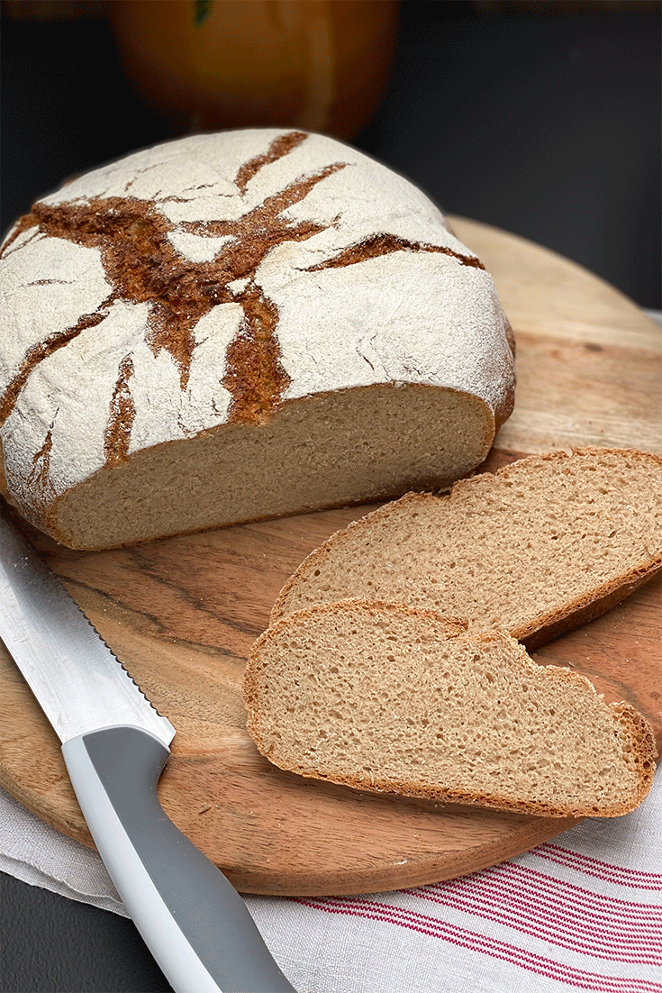 Anschnitt Buttermilchbrot aus dem Topf