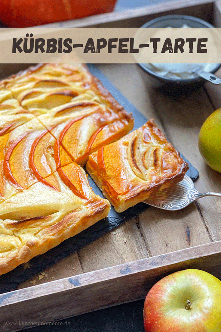 Apfel-Kürbis-Tarte Pinterestpost