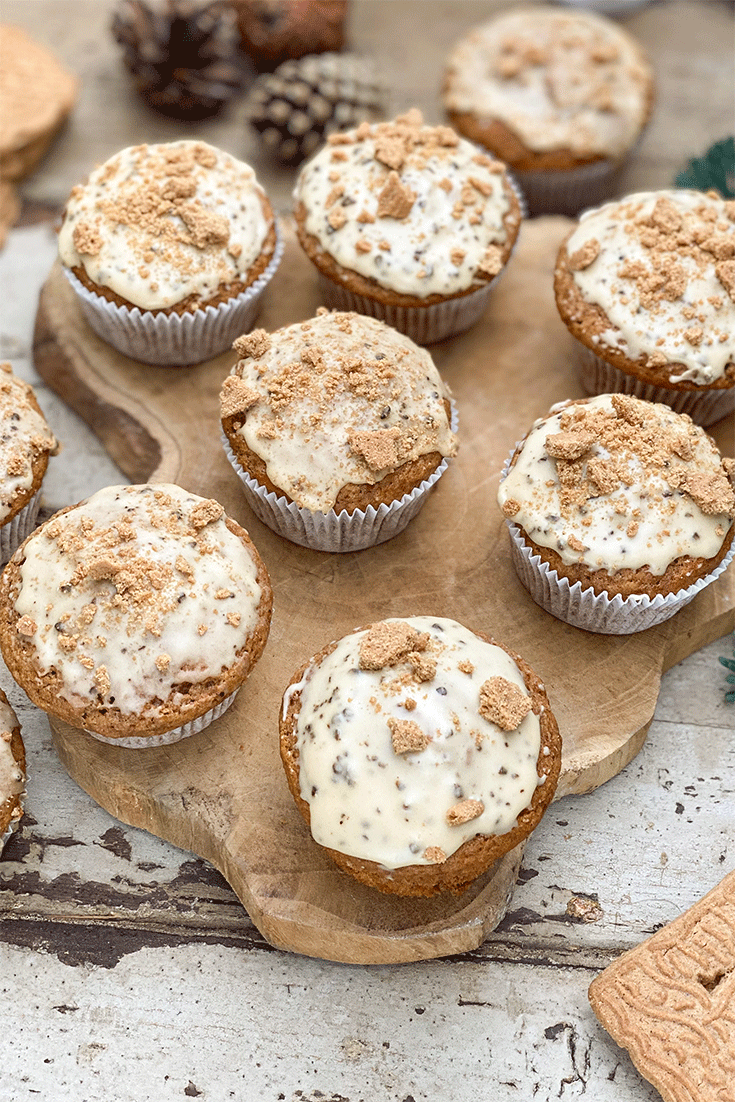 Spekulatius-Muffins mit Kaffee