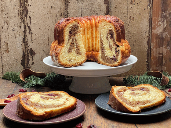 Anschnitt Walnuss-Reindling