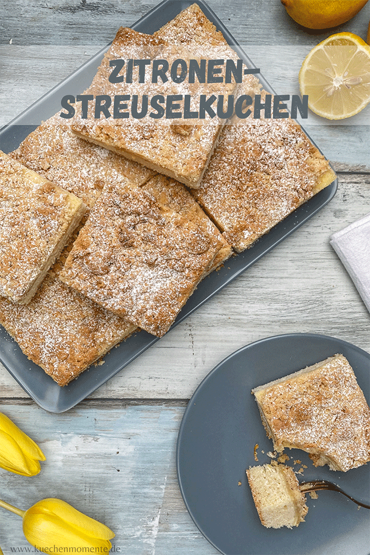 Zitronenstreuselkuchen Pinterestpost