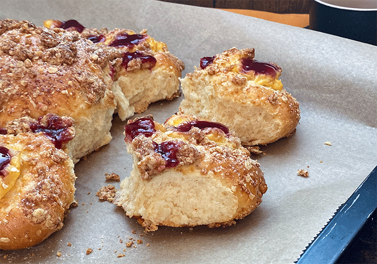 Anschnitt Streuselblume