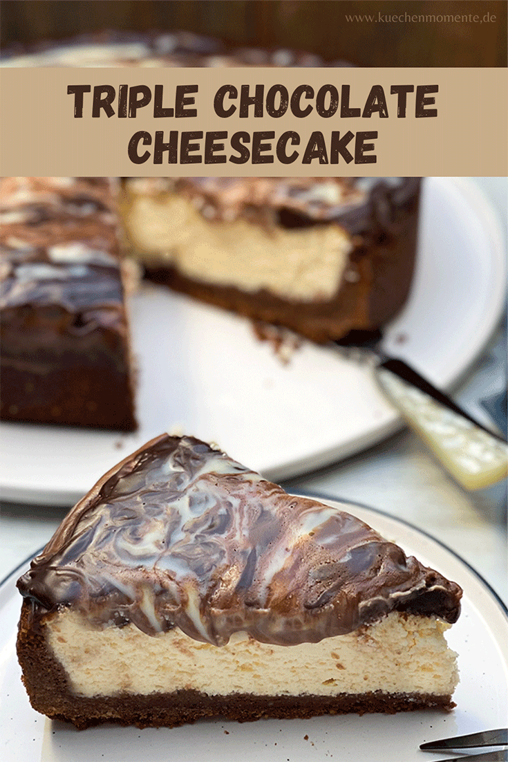 Triple Chocolate Cheesecake Pinterestpost