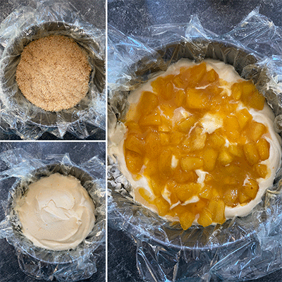 Zubereitung Semifreddo-Dessert mit Mango