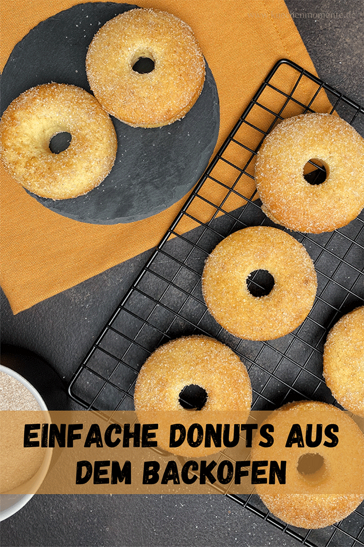 Schnelle Donuts aus dem Ofen pinterest