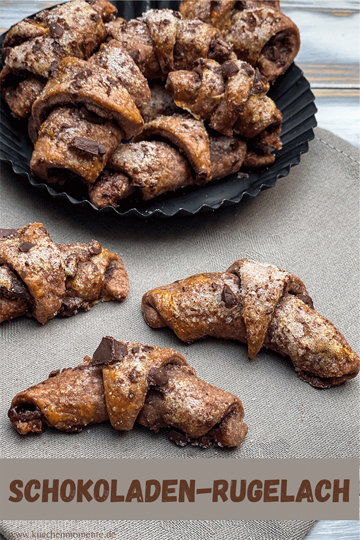 Rugelach mit Schokolade Pinterestpost