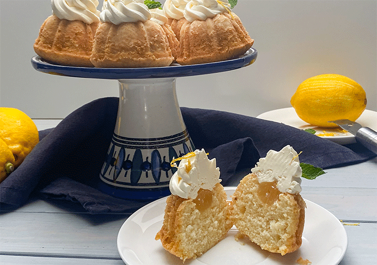 Anschnitt Lemon Curd Cupcakes