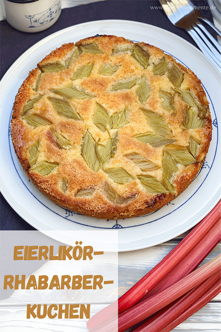 Eierlikör-Rhabarber-Kuchen Pinterestpost