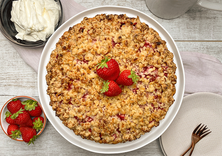 Erdbeerstreuselkuchen