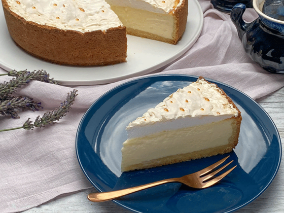 Goldtröpfchentorte Käsekuchen Tränenkuchen Anschnitt