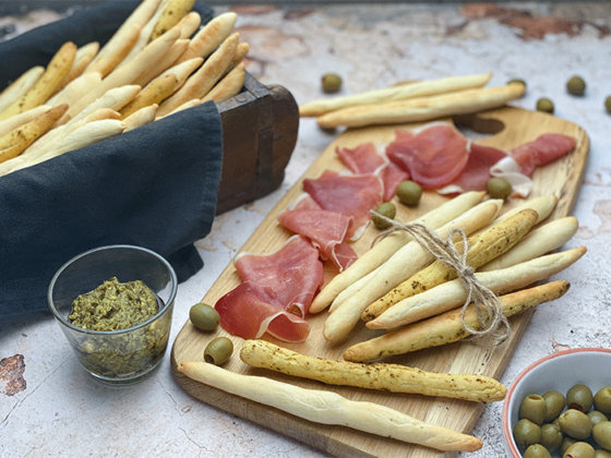 Grissini Brotsticks Knabberstangen Rezept