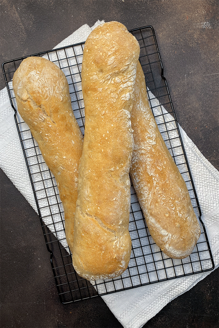 Pane Stirato Italienisches Baguette