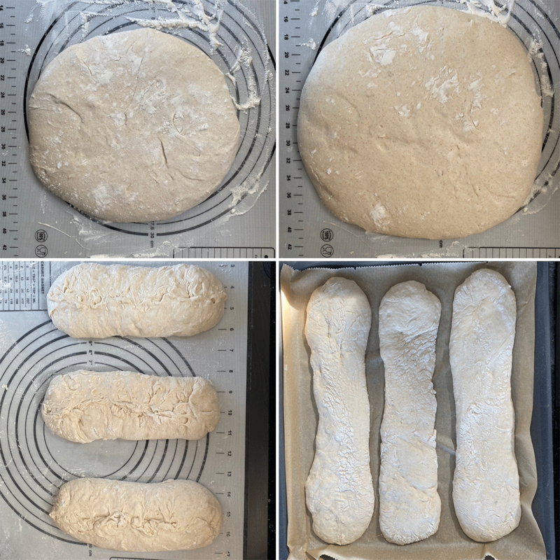 Zubereitung Pane Stirato