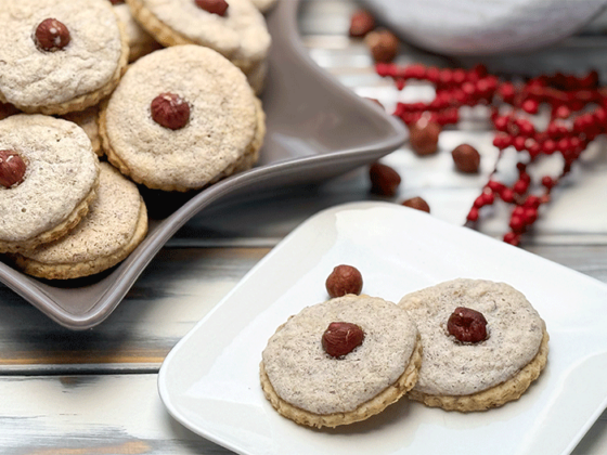 Grenobler Haselnuss-Plätzchen Weihnachtsplätzchen