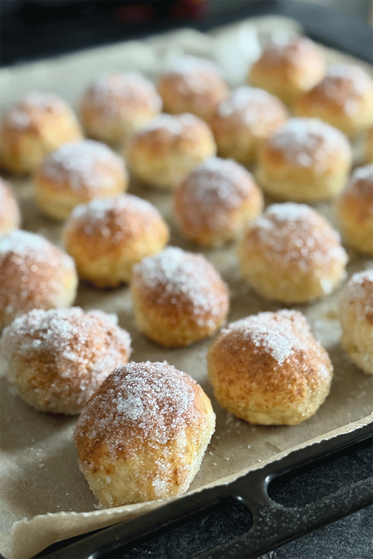 Quarkbällchen aus dem Backofen
