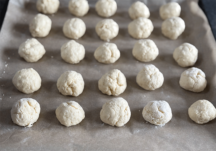 Quarkbällchen vor dem Backen