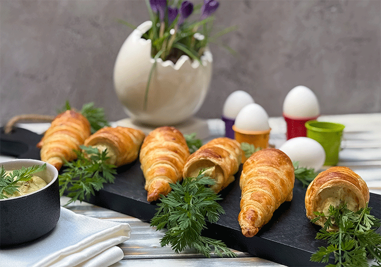Blätterteig-Möhren zu Ostern