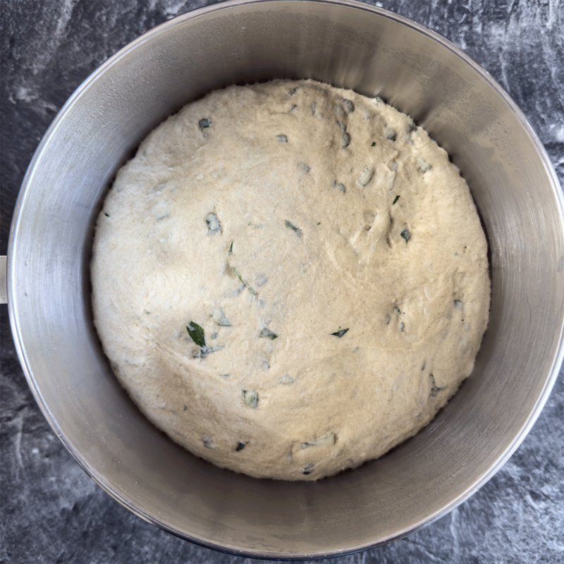 Teig für Bärlauchbrot