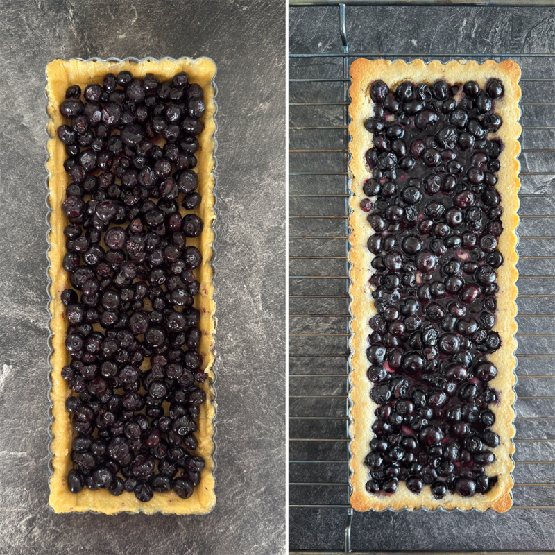 Heidelbeer-Tarte Zubereitung