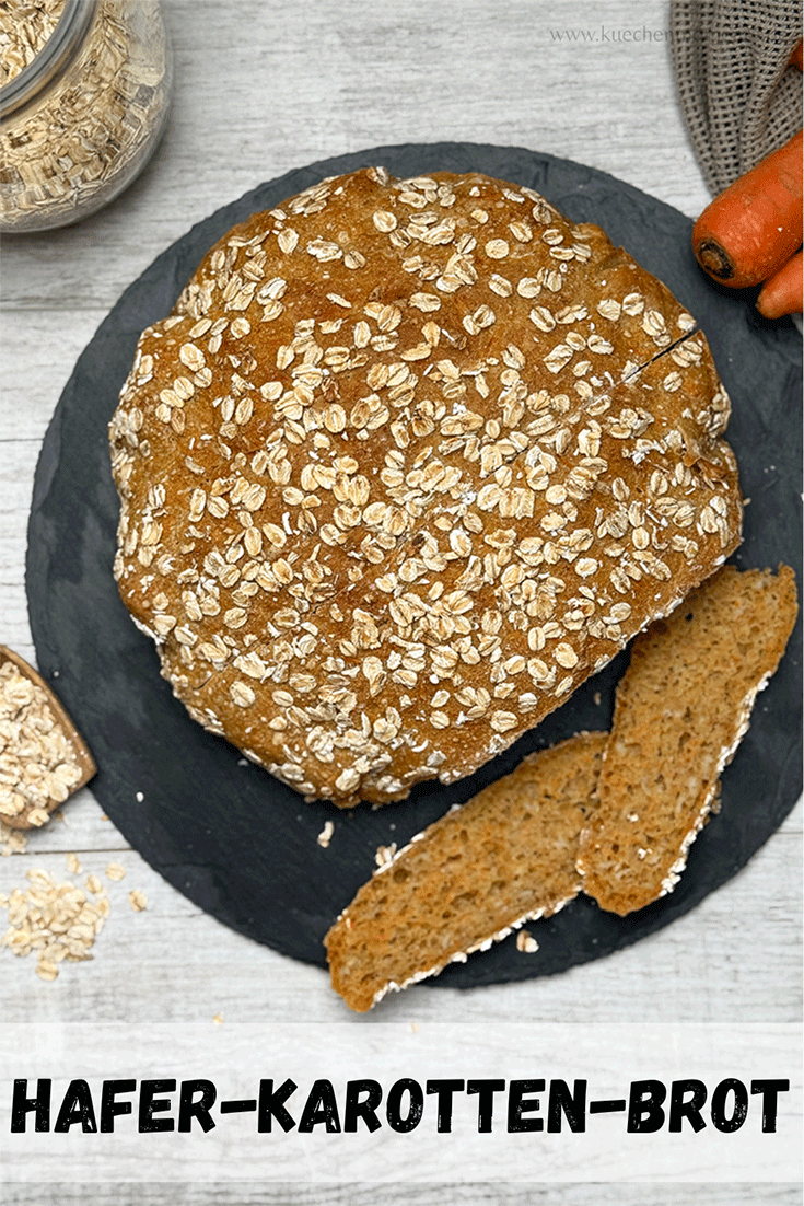 Hafer-Karotten-Brot Anschnitt