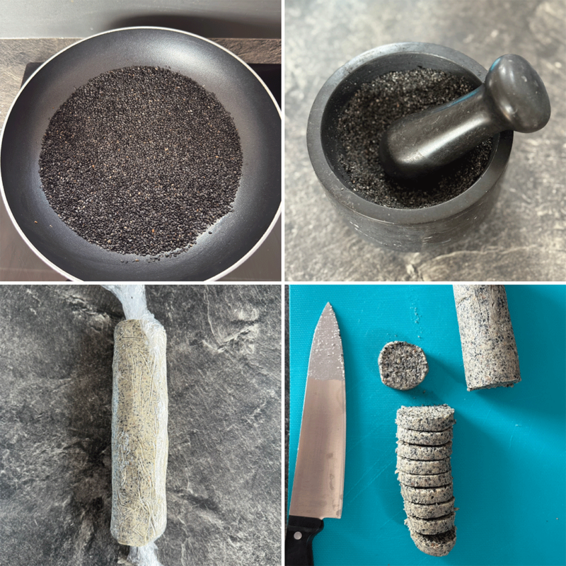 Zubereitung Kuro Goma Cookies