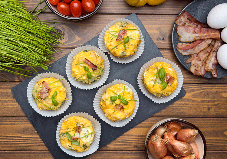 Omelette-Muffins Frühstücks-Muffins
