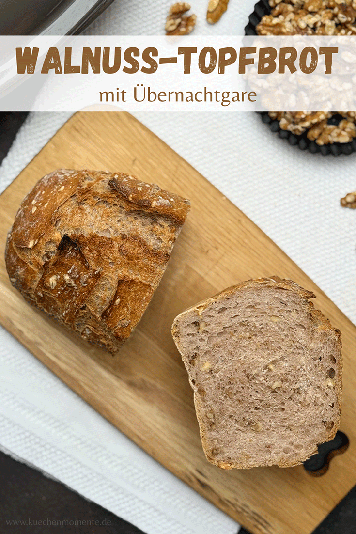 Walnuss-Topfbrot Pinterestpost