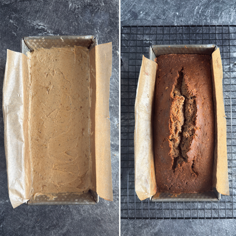 Zubereitung Walnuss-Espresso-Kuchen Kastenkuchen