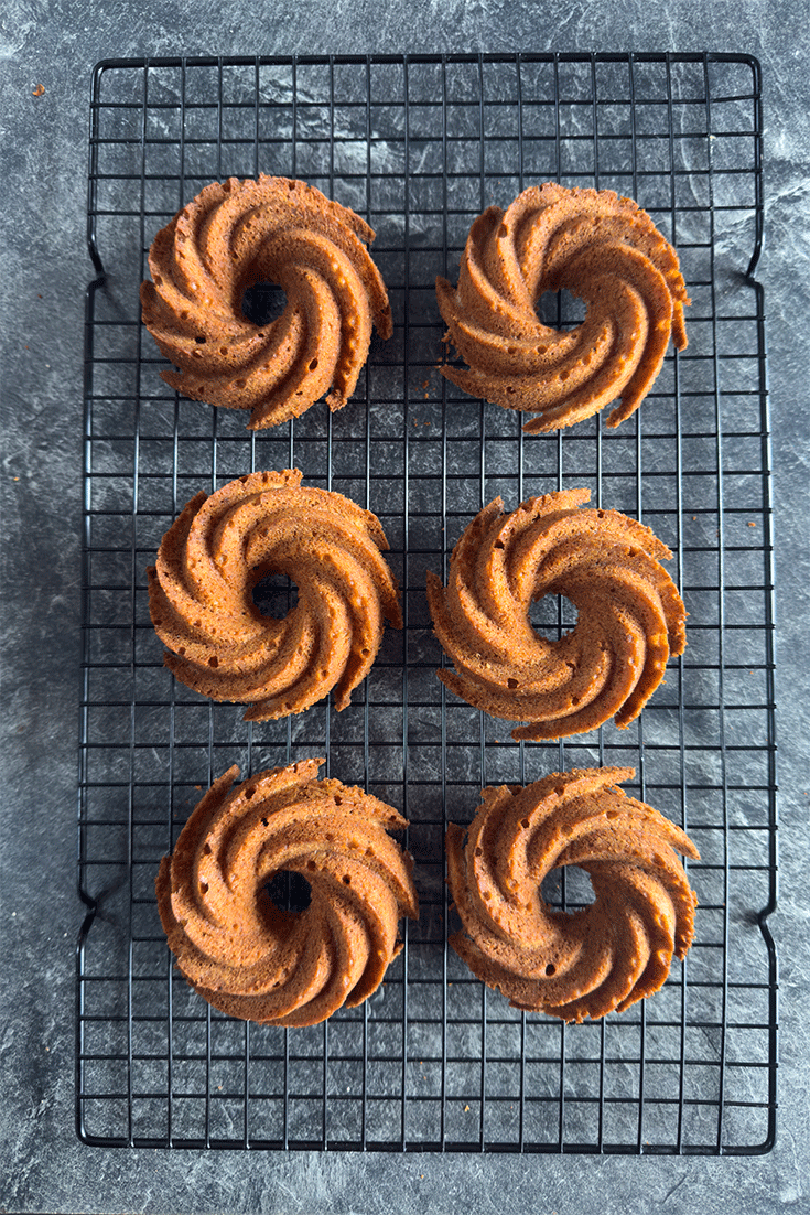 Mini Gugelhupfe ohne Guss