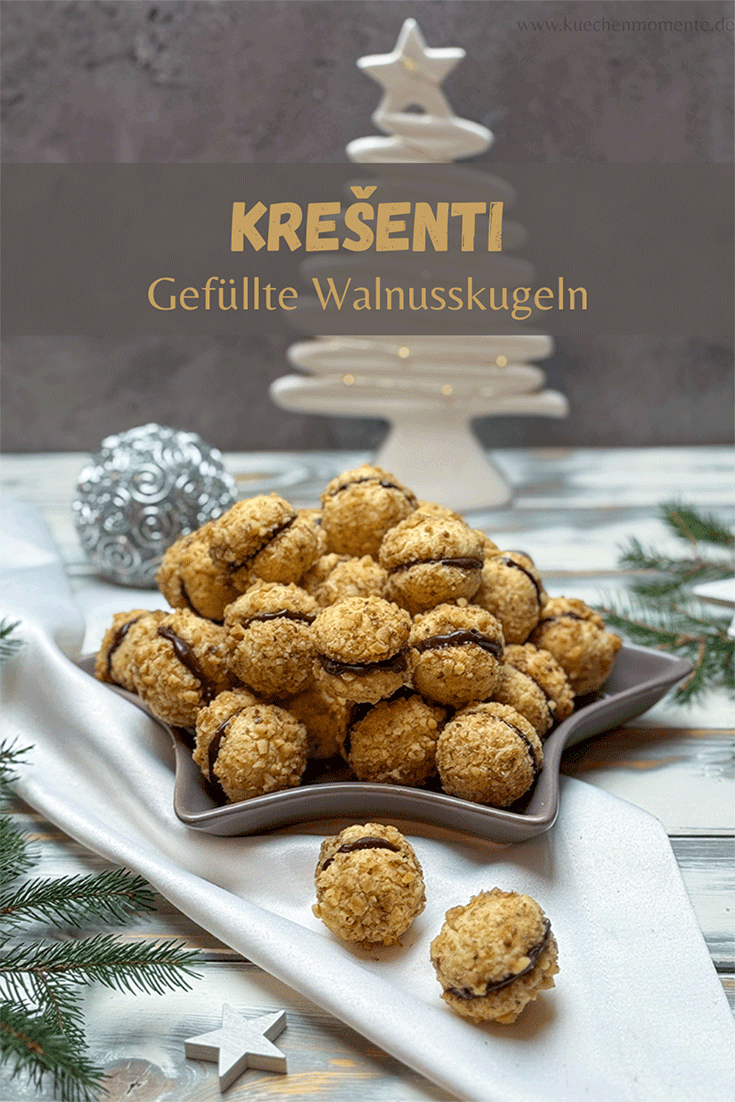 Krešenti - Gefüllte Walnusskugeln Pinterestpost