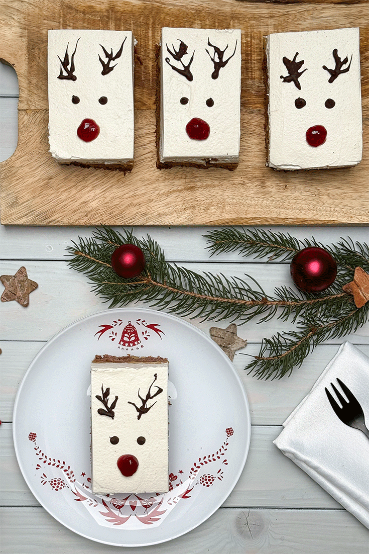 Apfel-Wein-Schnitten Weihnachten