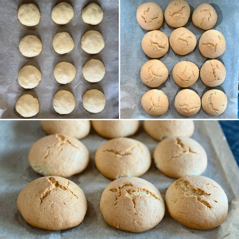 Zubereitung Gurabija Gebäck aus Albanien