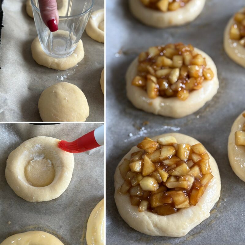 Zubereitungsschritte Apfel-Streusel-Kolatschen