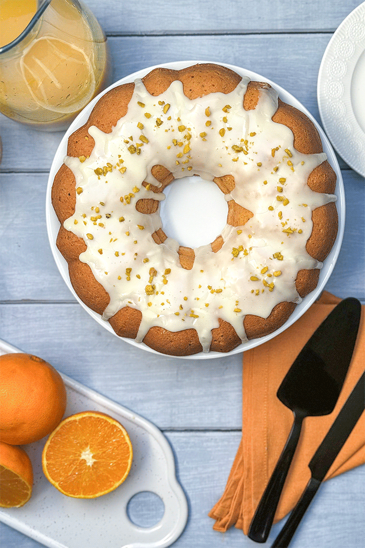 Orangenkuchen mit Glasur