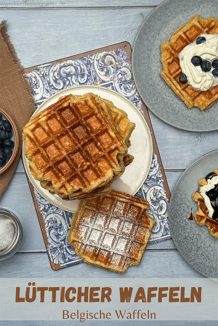 Lütticher Waffeln Belgische Waffeln Pinterestpost