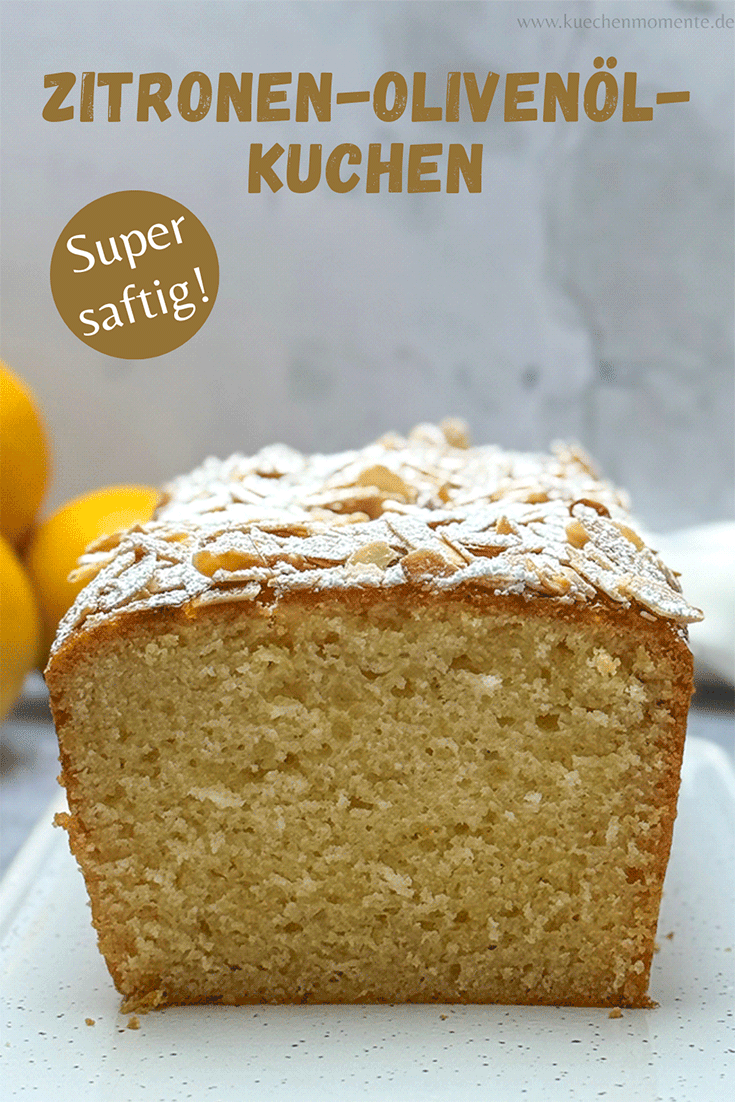 Zitronen-Olivenöl-Kuchen Pinterestpost