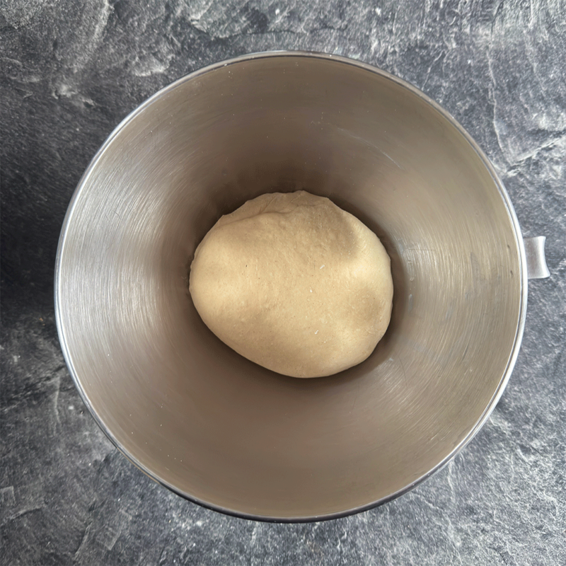 Hot Cross Buns Teig ohne Einlage vor der Ruhezeit