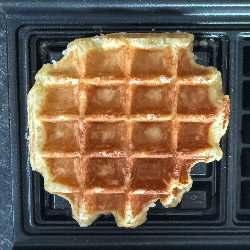 Lütticher Waffel im Waffeleisen