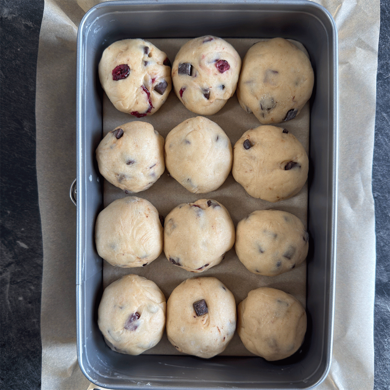 Hot Cross Buns Stückgare