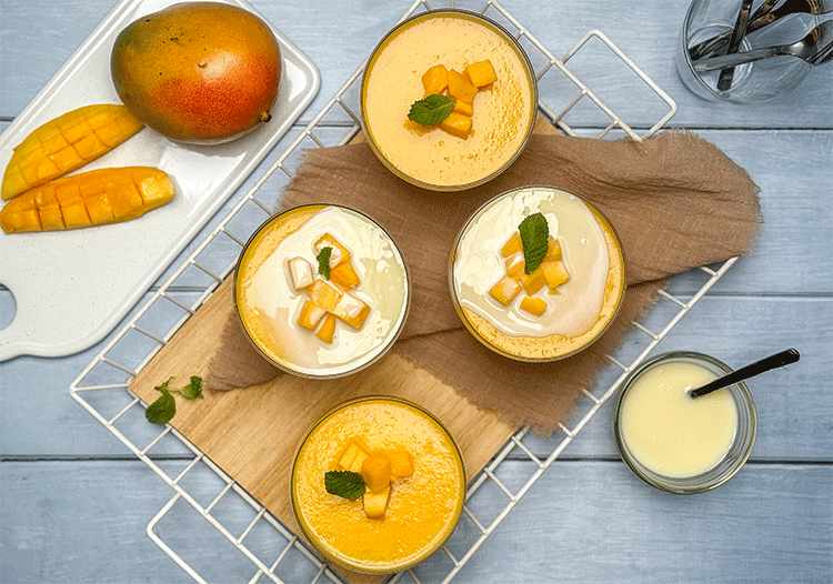 Mango Pudding Mango Dessert China