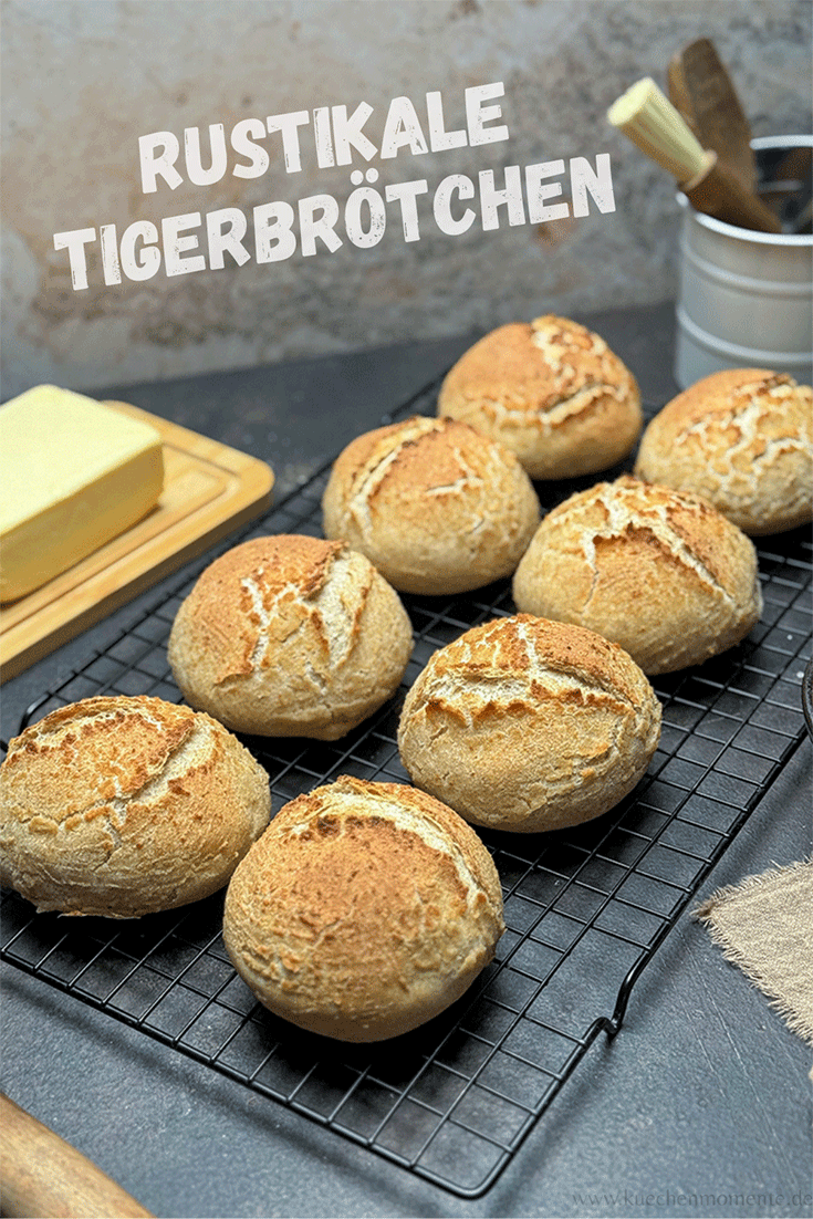 Rustikale Tigerbötchen Pinterestpost